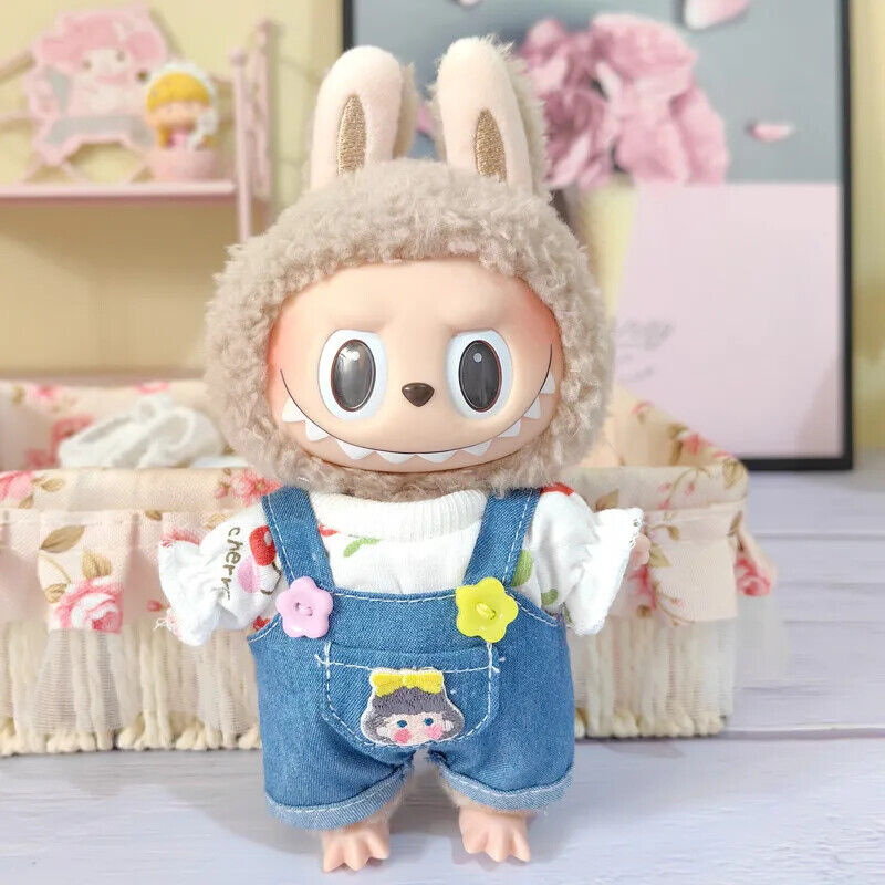 Set Puppenkleidung für 17 cm Idolkinder – Kawaii Overalls und Zubehör
