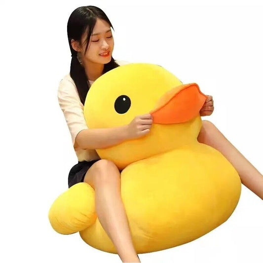 Gelbe Ente Plüsch 50cm Groß Kuscheltier Kinder Geschenk Badeente Riesig Stofftie