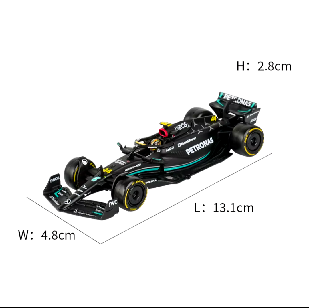 Mercedes AMG 2023 W14 E 1:43 Modell Detailgetreu Auto Modell Car Formel 1