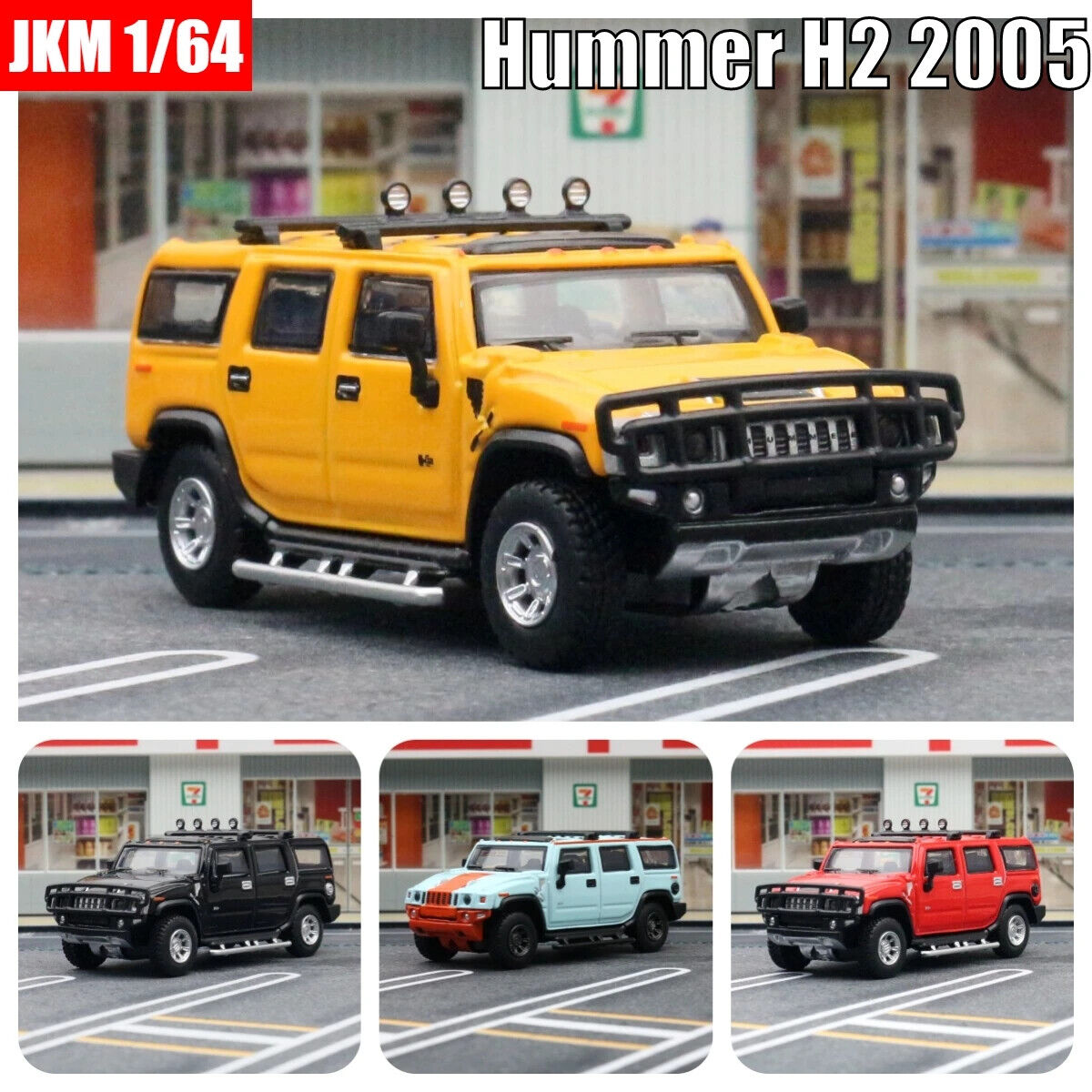 HABO 1:64 Hummer H2 Miniatur Modell Nachbildung SUV Sammeln Auto Amerikanisch