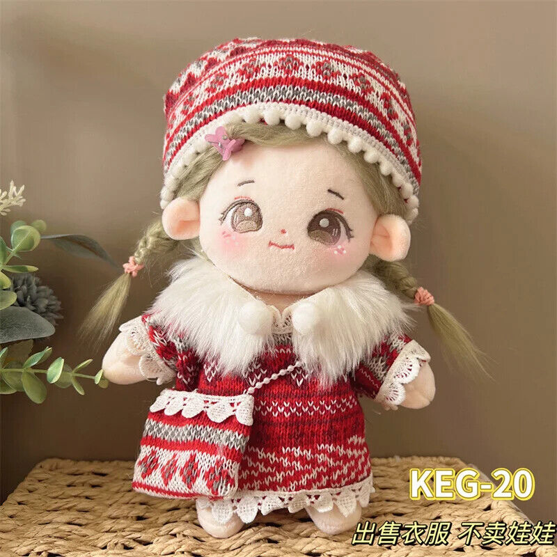 Puppenkleider für 20 cm Baumwoll-Idolpuppen – Prinzessinnenkleid und Overalls