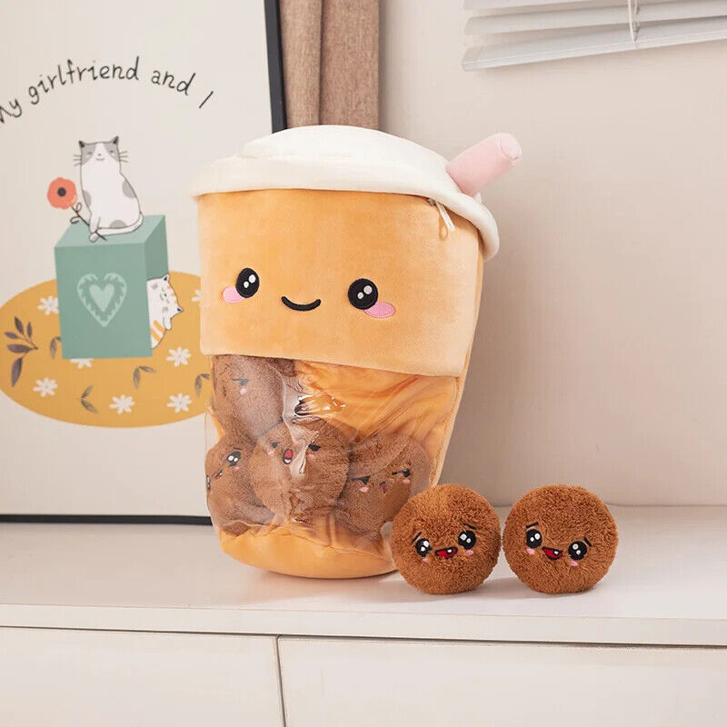 Plüsch-Snacktasche – Süße Mini-Puppen & Kissen im Frucht- und Tierdesign
