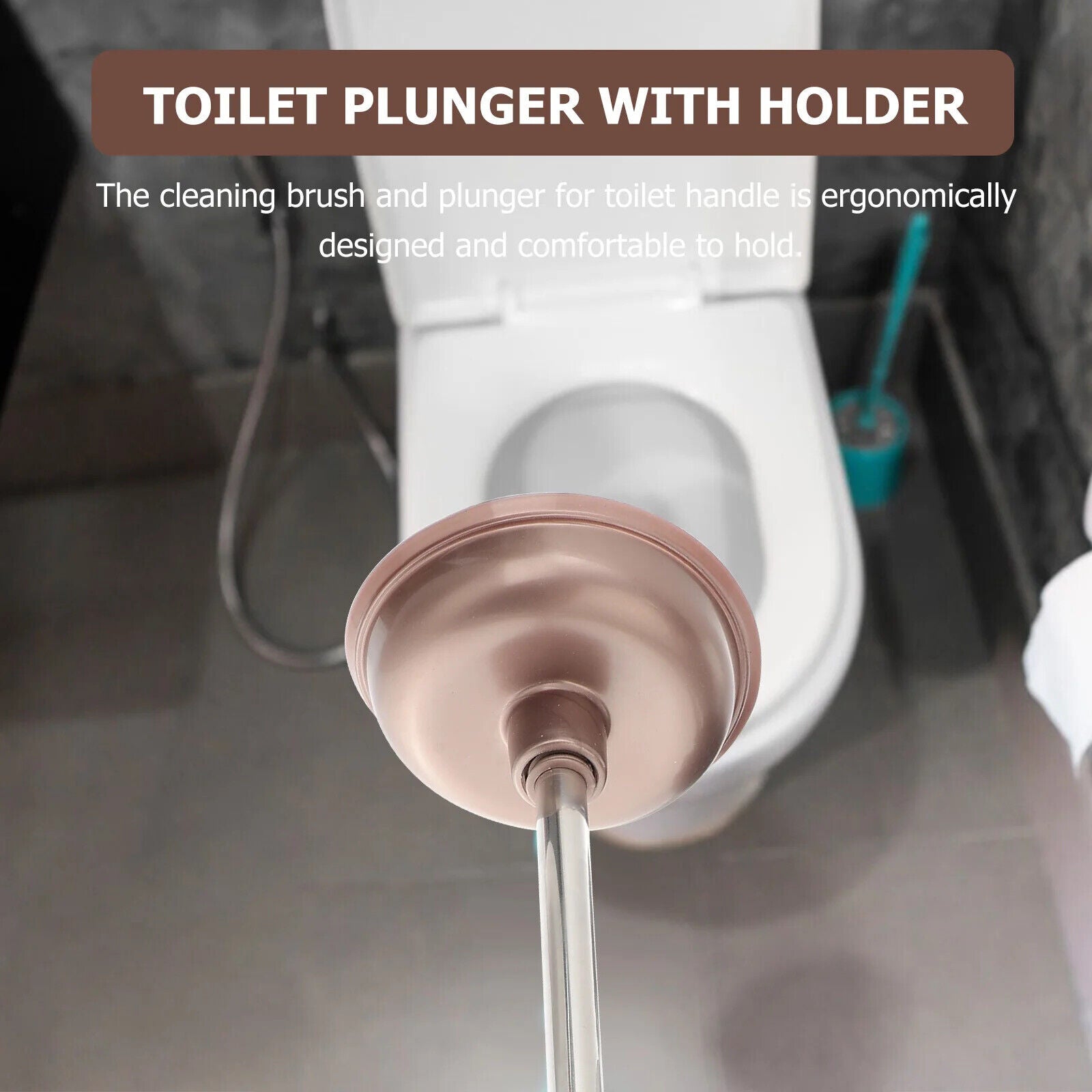Toilettenpömpel Sauger Toilettenbürste Halterung Badezimmer Reinigungszubehör