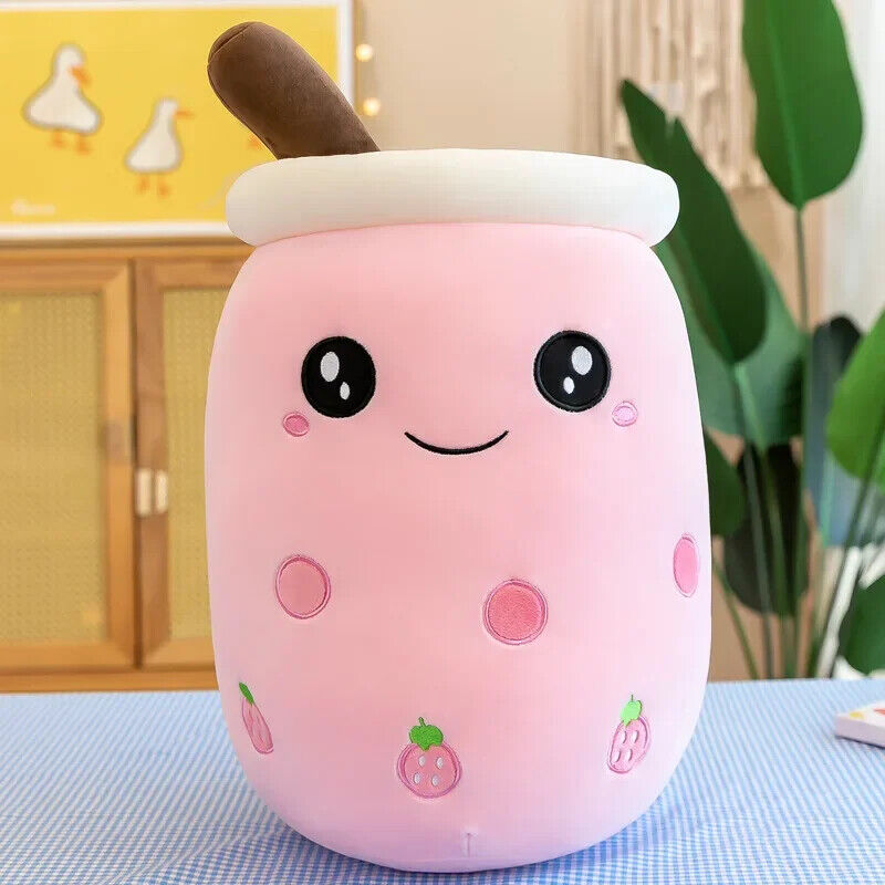 Bubble Tea Plüschtier Kuscheltier Boba Stofftier Niedlich weich Kinder Geschenk