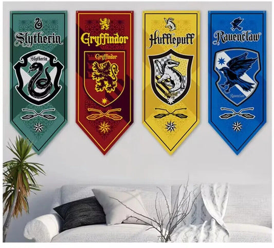 Harald Potter Hogwarts Flaggen 40x120cm Zauber Film Dekoration Geschenk Party