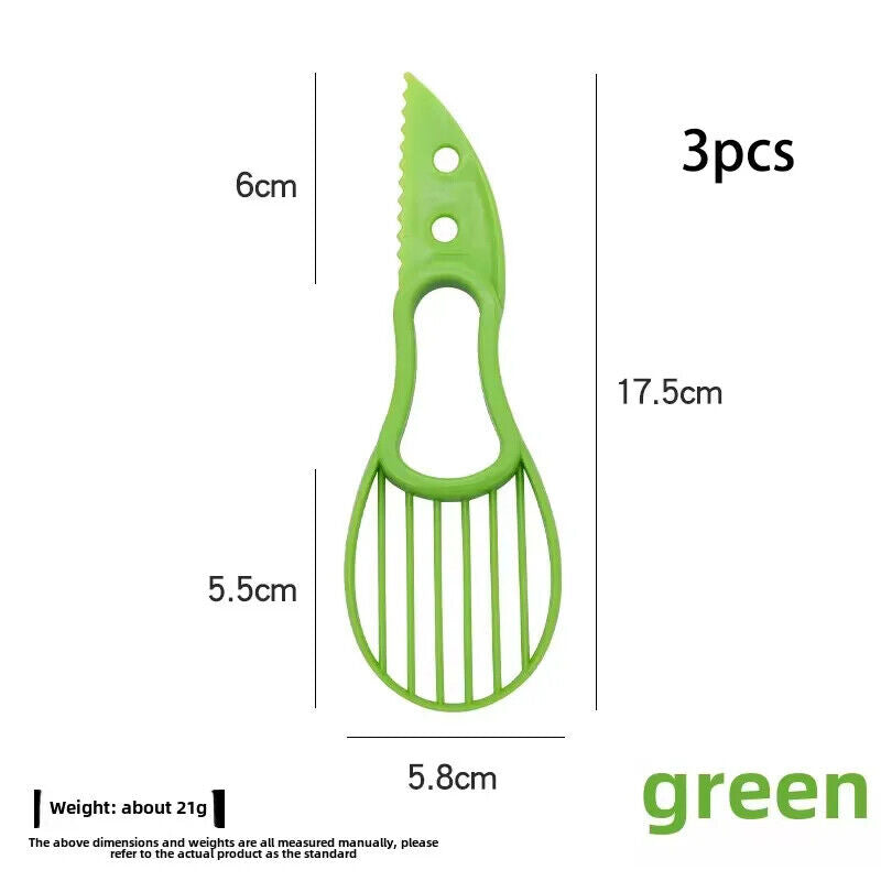HABO 3-in-1 Avocado Slicer Cutter und Zellstoff Separator für Obst und Gemüse