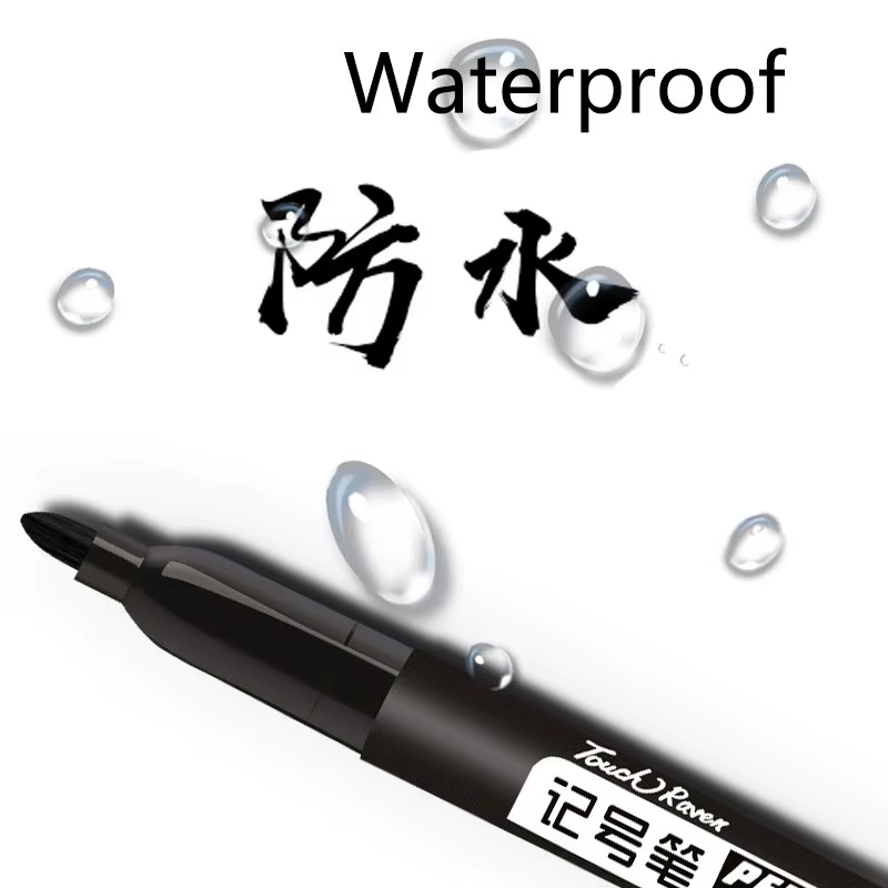HABO 6-teiliger Permanentmarker Set für Zeichnungen Wasserdichte Tinte