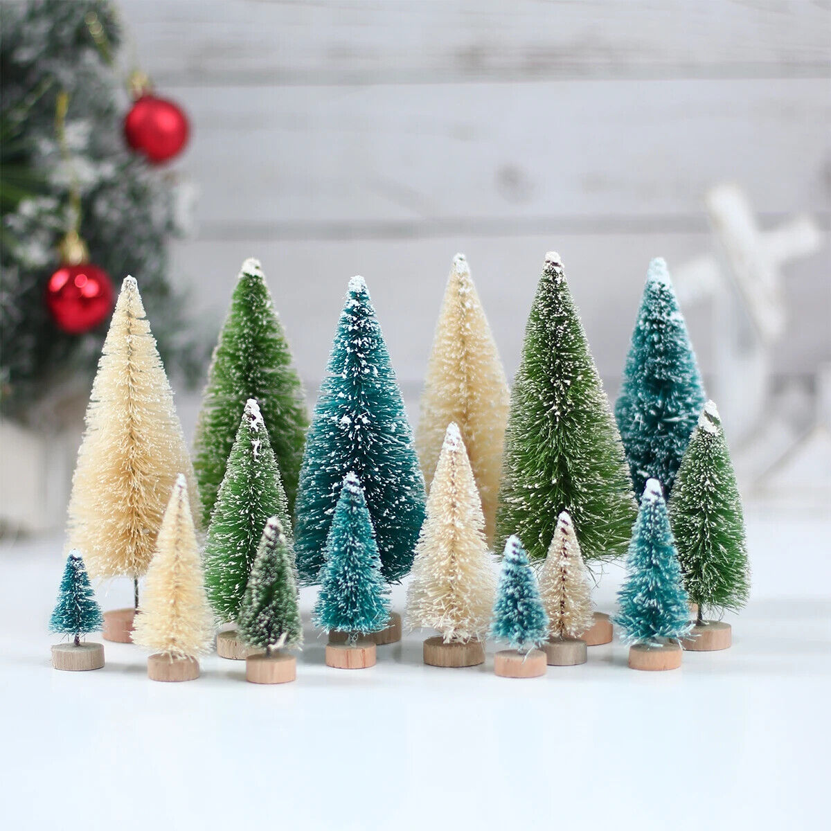 Künstlicher Mini-Weihnachtsbaum Aus Holz Dekoration Weihnachten Tischdekoration