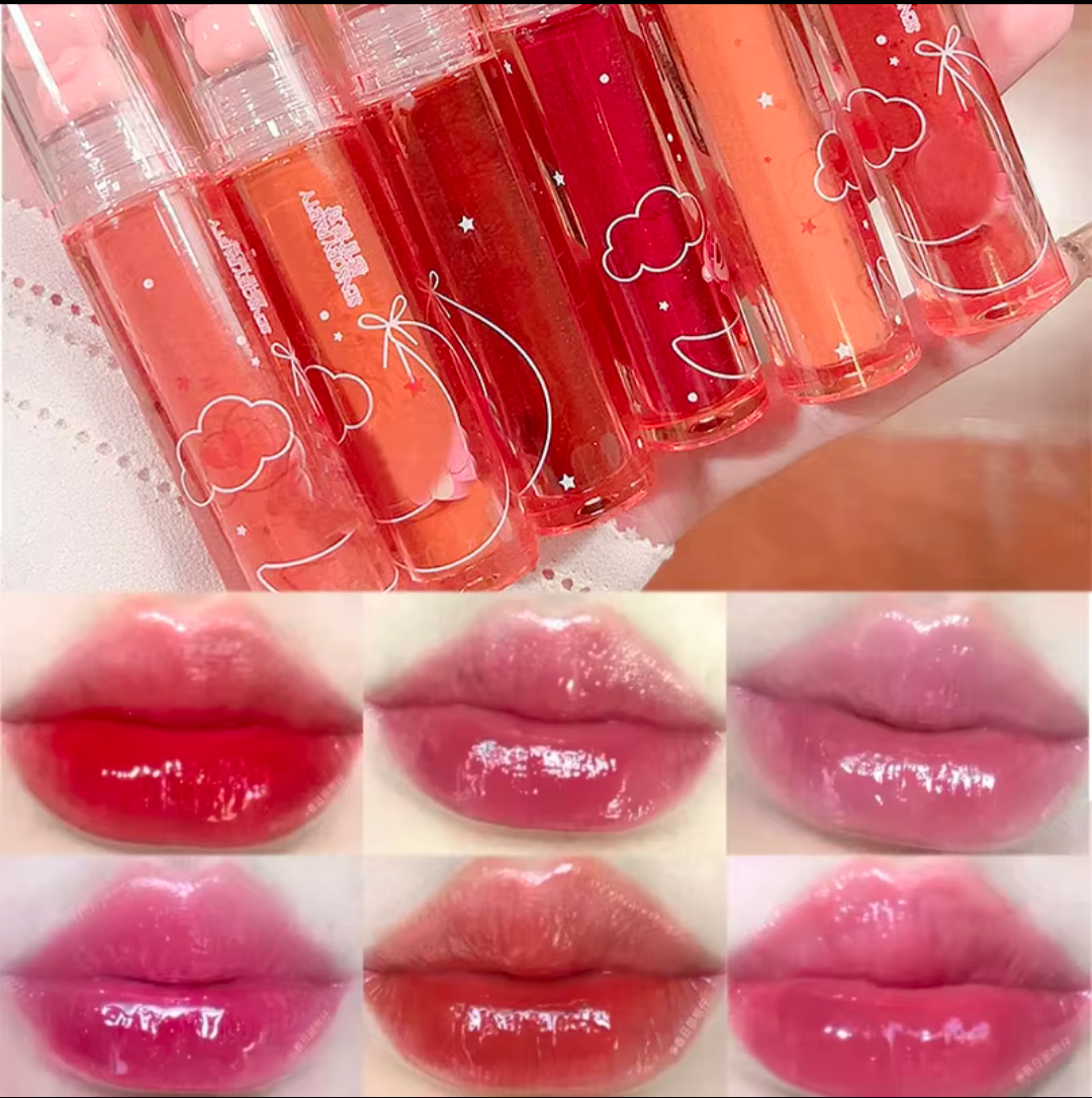 Lipgloss Bär Design glänzende Lippen Spiegelung Frauen Kosmetik Beauty Gloss
