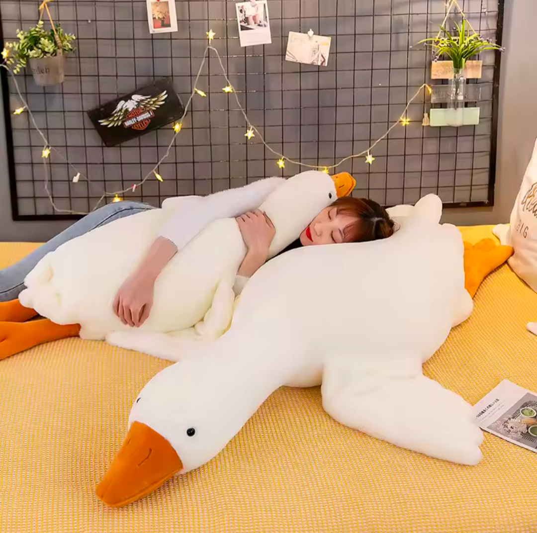 Gans Kuscheltier Plüschtier Weich groß Ente Kissen Kinder Geschenk Schlafen
