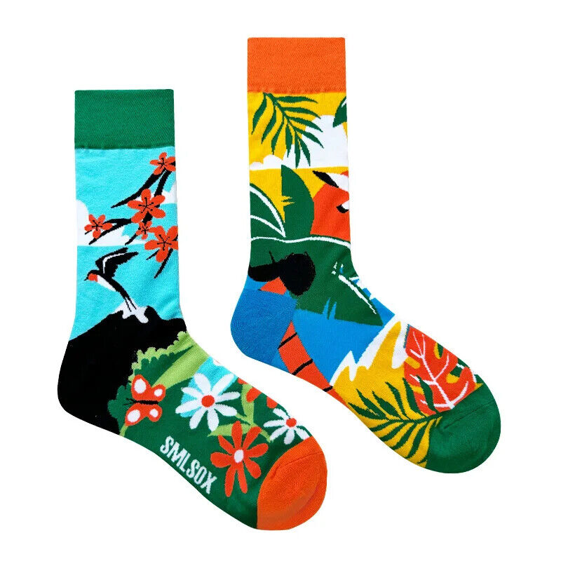 HABO 1 Paar Lustige Socken Ketchup Pommes Eis Noten Pilze Geschenk Mann Frauen