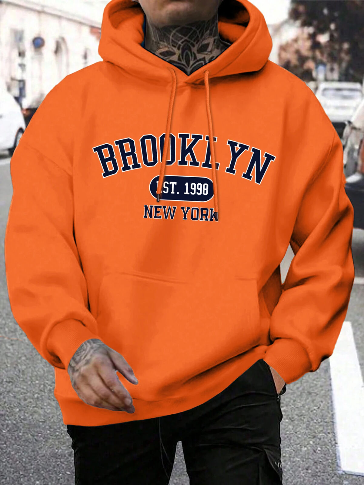 HABO Brooklyn New York Männer Hoodie – Oversize Hoody, Mode Trainingsanzug