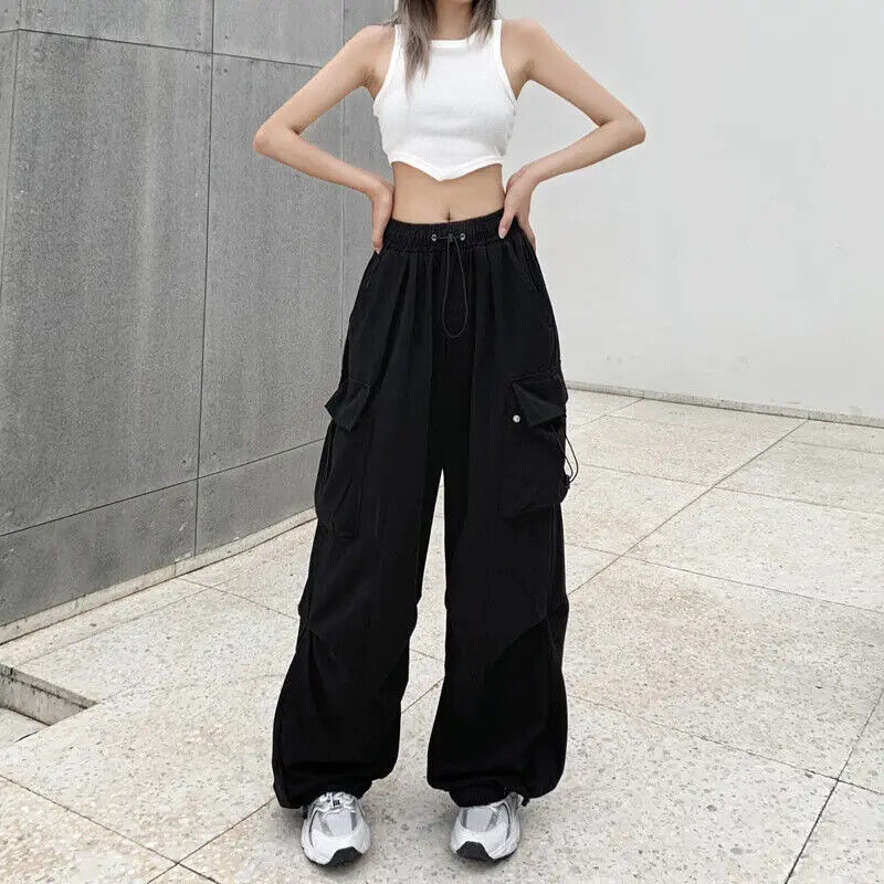 Lässige Jogger Hose Haushose Frauen Baggy Hose Streetwear Oversize Jogginghose