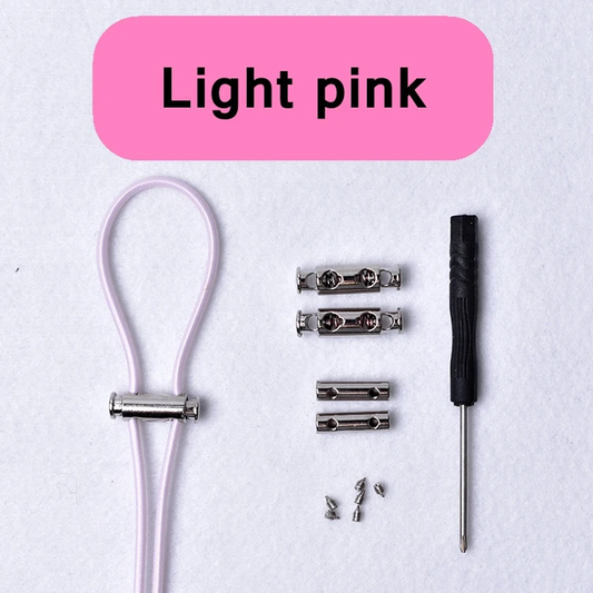 1 Paar Elastische Schnalle Schnürsenkel Kein Schnüren Schnürsenkel Metall Lock-
