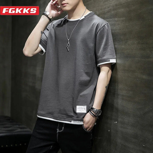 HABO Casual T-Shirt für Männer –  Baumwolle, Atmungsaktiv & Mode, Kurzarm Design