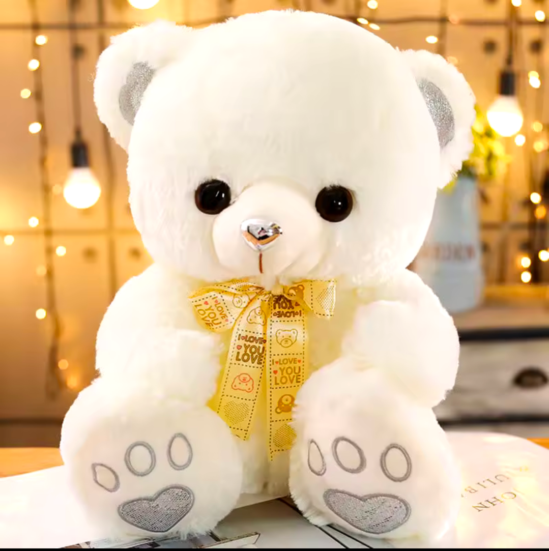 Teddybär Plüschtier kuschelige Bären Kinder Blau weiß Rosa Schlafen Geschenk