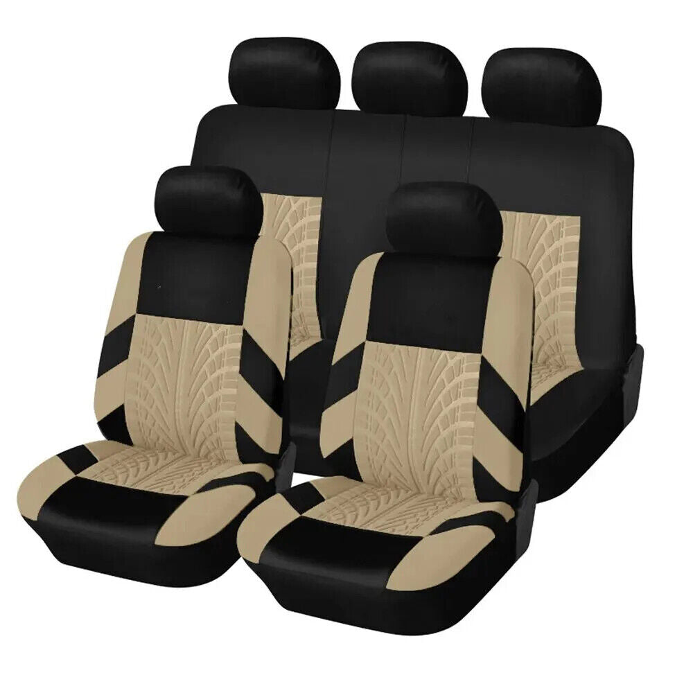 HABO Autositzbezüge Komplettes Set für SUV, Limousine & Van – Universal-Stoff