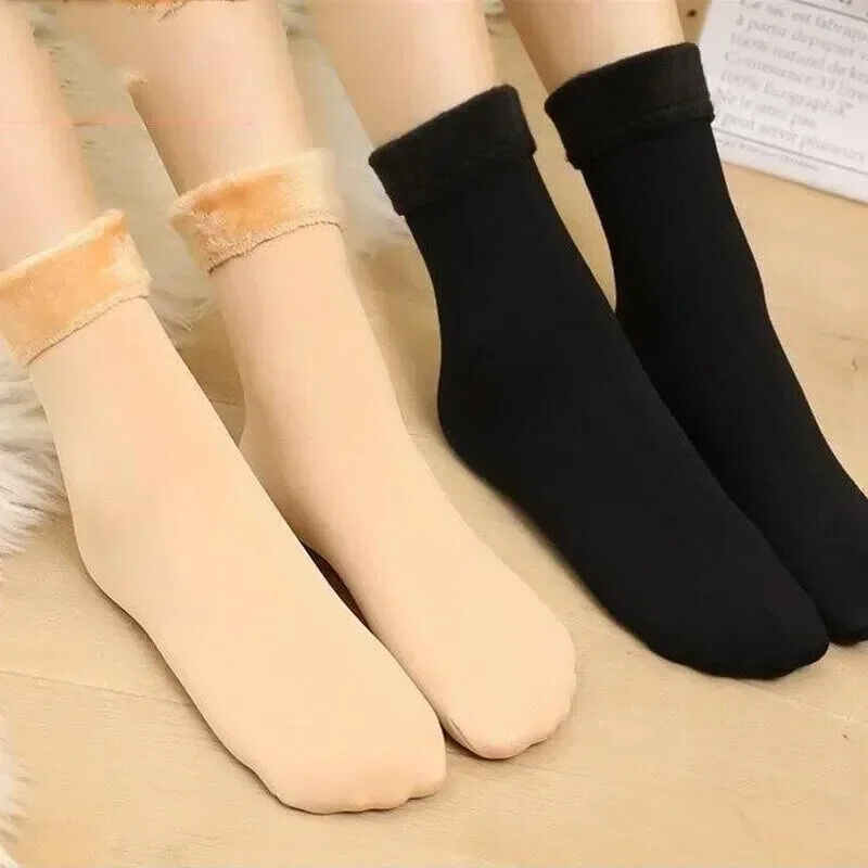 Dicke Wintersocken mit Wolle gefütterrt weich kuschelig Weihnachten Thermosocken