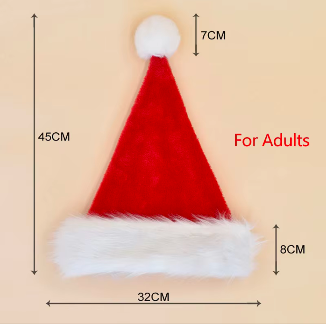 Weihnachtsmütze Weihnachtsmann Kinder Erwachsene Familie Weich
