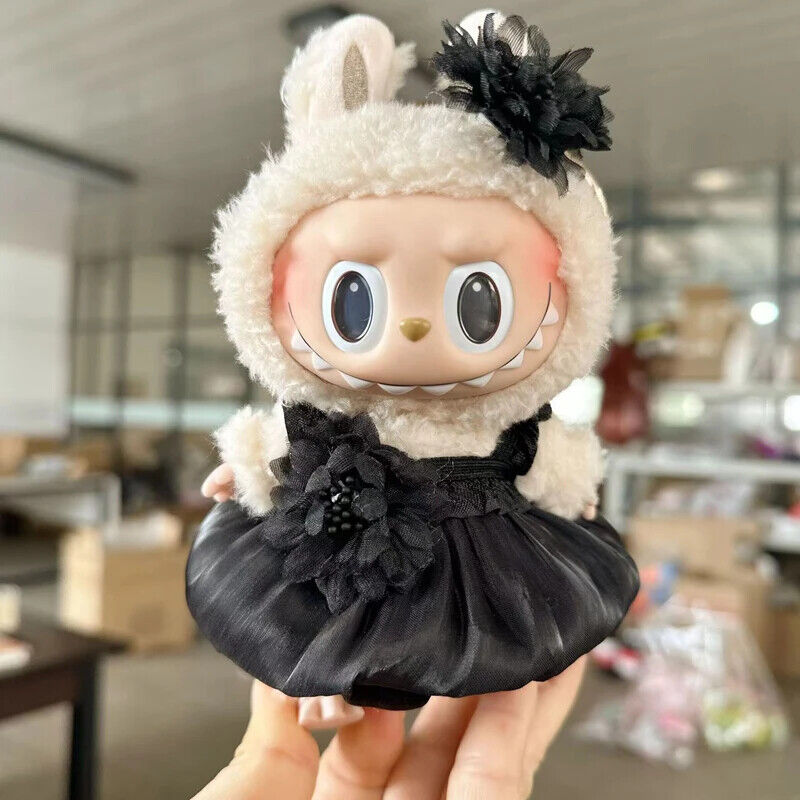 Puppenkleider für 17 cm Baumwoll-Idolpuppen – Prinzessinnenkleid und Overalls