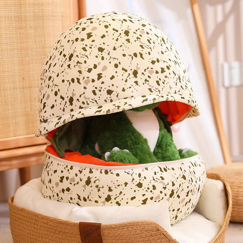 HABO Plüschtier Dinosaurier Drache Schlüpfen Aus Ei Kuscheltier Plüschtier Kinde