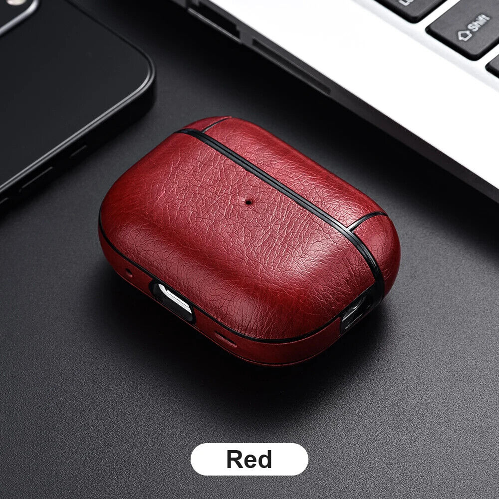 HABO Airpods Schutzhülle Kunstleder Case für Airpods Business Abdeckung 