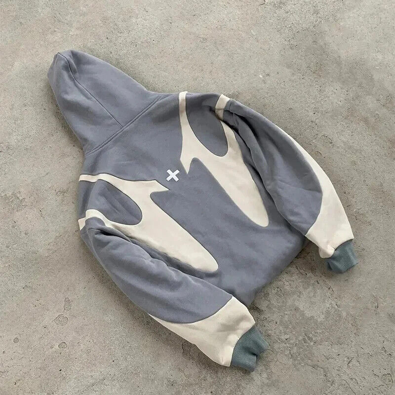 HABO American Retro Hoodie –  Harajuku Style, Paar Reißverschluss Sweatshirt