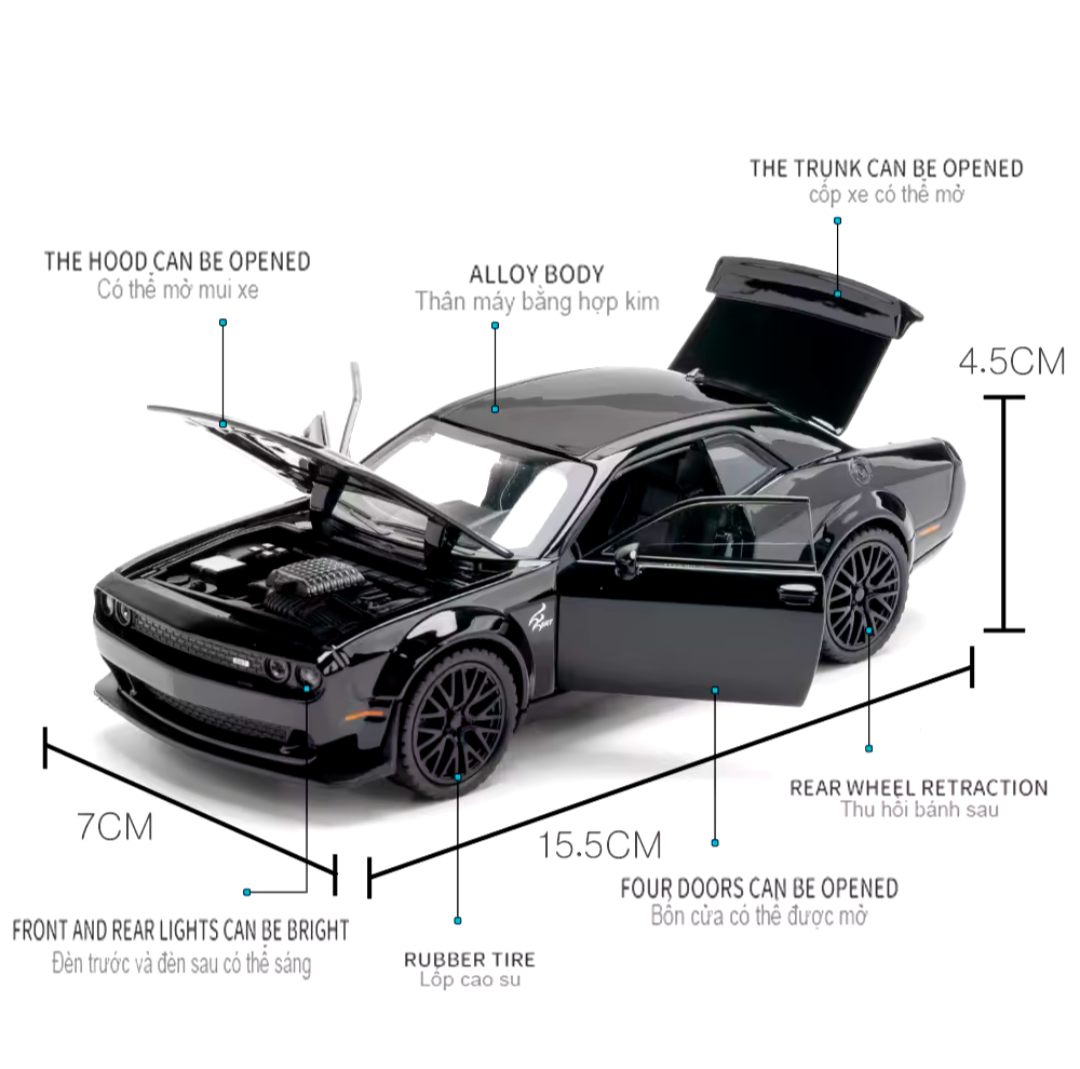 Dodge Hellcat Challenger SRT 1:32 Modell Metall Modell Auto Geschenk