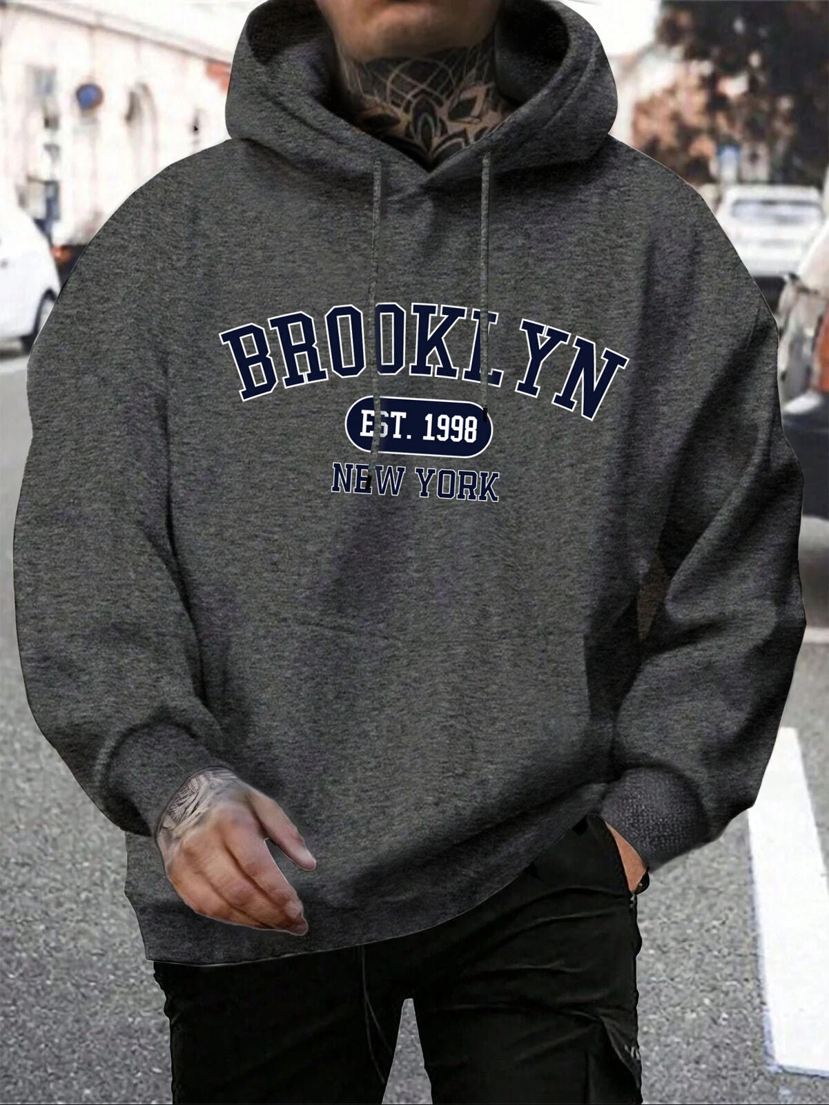 HABO Brooklyn New York Männer Hoodie – Oversize Hoody, Mode Trainingsanzug