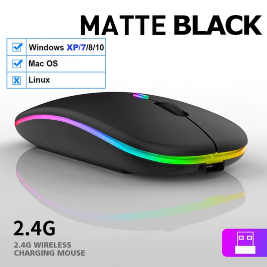 Wireless Office Gaming Maus hochwertig RGB Drahtlose Maus Aufladbar Bluetooth