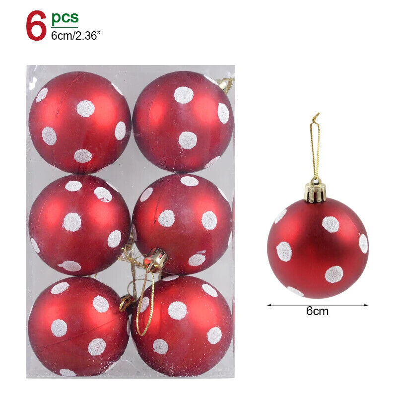 Weihnachtskugeln Weihnachtbaum Kugeln Dekoration für Christbaum Bunt Gold Silber