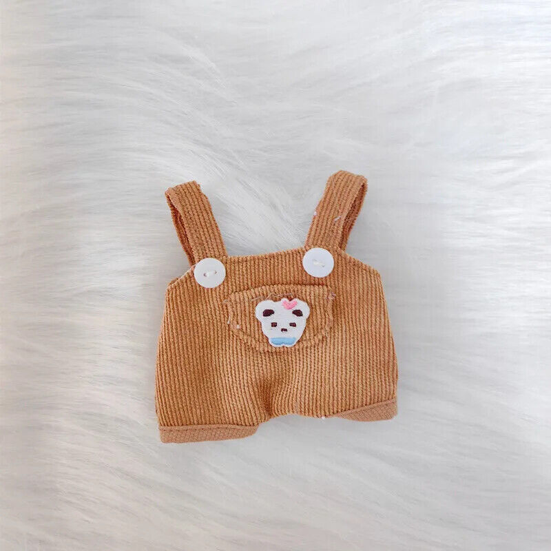 Puppenkleider für 17 cm Baumwoll-Idolpuppen – Prinzessinnenkleid und Overalls