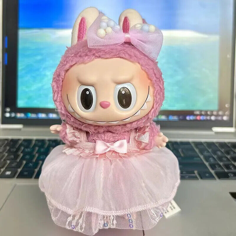 Puppenkleider für 17 cm Baumwoll-Idolpuppen – Prinzessinnenkleid und Overalls