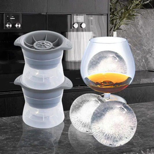 HABO Bar Whisky Eiswürfel Maschine Silikon Große Kugelform für Gefrieren
