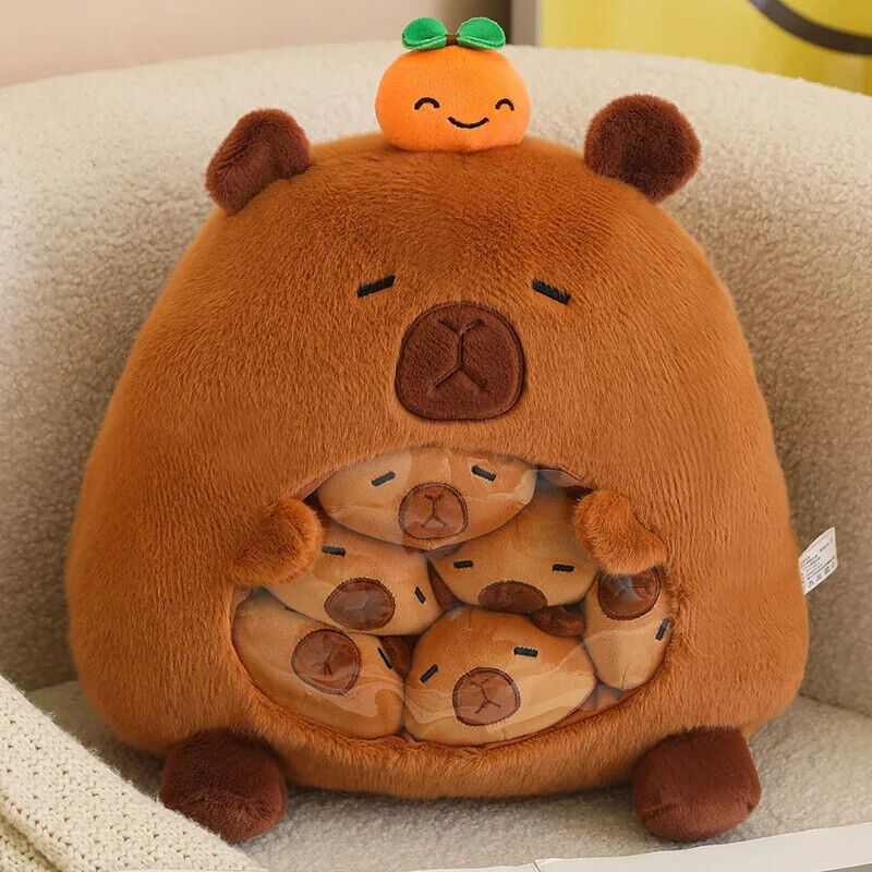 Plüsch-Snacktasche – Süße Mini-Puppen & Kissen im Frucht- und Tierdesign