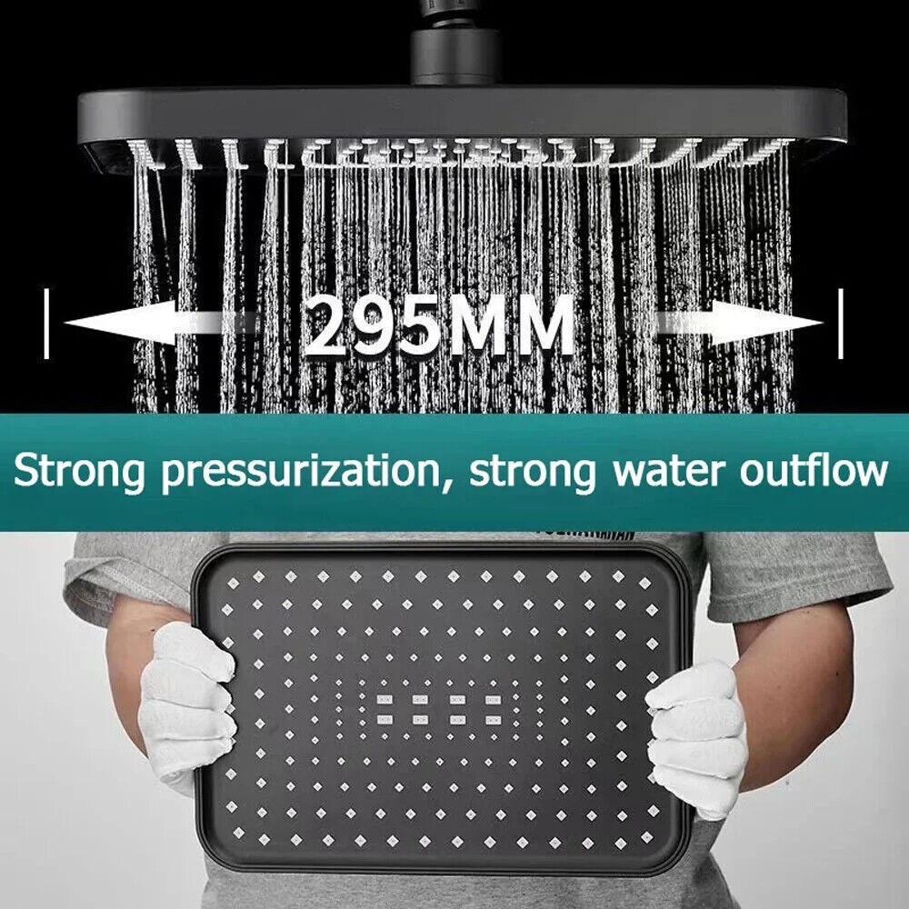 HABO Regendusche 29,5cm Duschkopf Brause Riesig 360° Drehbar Wassersparennd