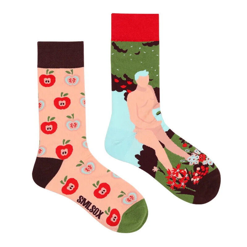 HABO 1 Paar Lustige Socken Ketchup Pommes Eis Noten Pilze Geschenk Mann Frauen