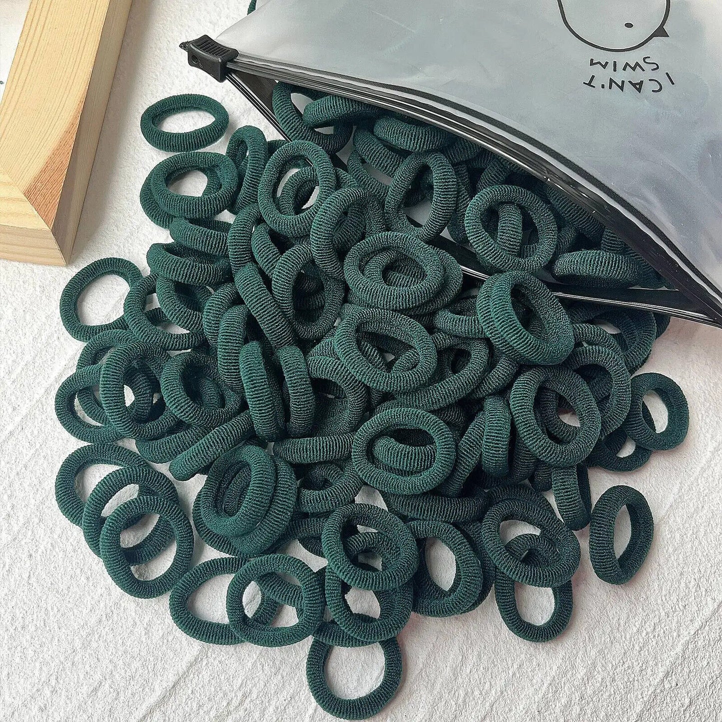 HABO 20/50 Stück Haargummi Elastisch Basic Bunt Gemischt Blau Rot Styling Haare