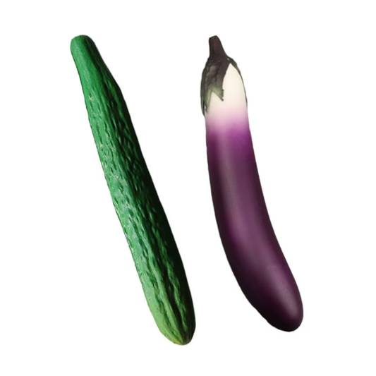 HABO Fake Aubergine Gurke Realistische Nachbildung Obst Dekoration Gemüse