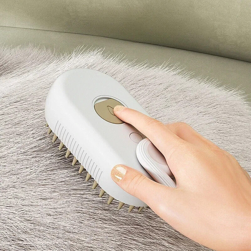 Massagebürste für Haustiere Hunde & Katzen 3 in 1 Dampfspray Haarentfernung