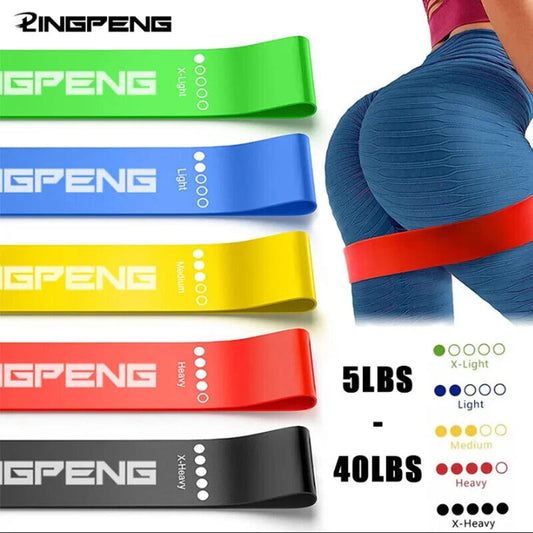 HABO 5 Widerstandsbänder – Yoga-Band für Training, Kniebeugen und Tanz
