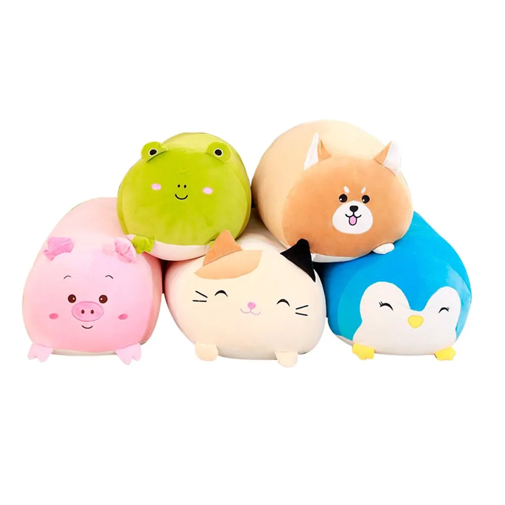 Weiches Tier Kissen 28/60Cm Niedliche Katze Schwein Hund Frosch Plüsch Tier Gefü