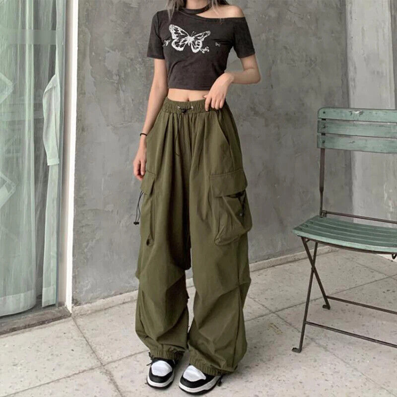 Lässige Jogger Hose Haushose Frauen Baggy Hose Streetwear Oversize Jogginghose