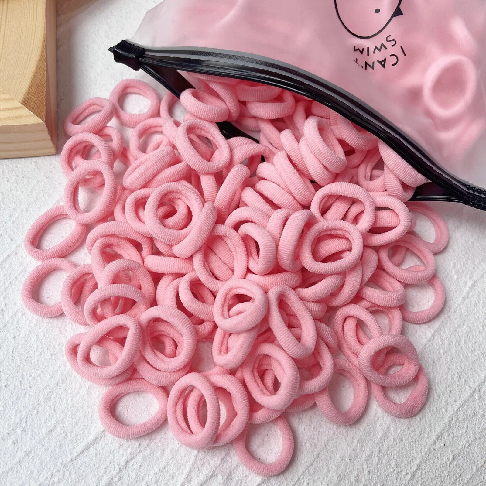 HABO 20/50 Stück Haargummi Elastisch Basic Bunt Gemischt Blau Rot Styling Haare