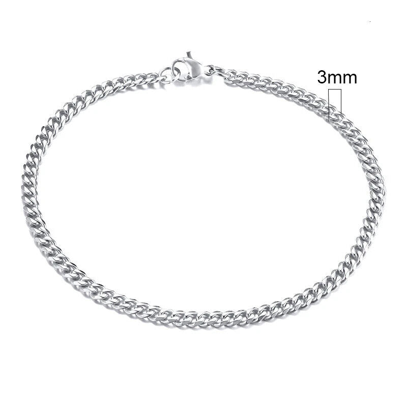 HABO 3–11 Mm Gold / Silber Armband Herren Casual Dick Kette Edelstahl Geschenk