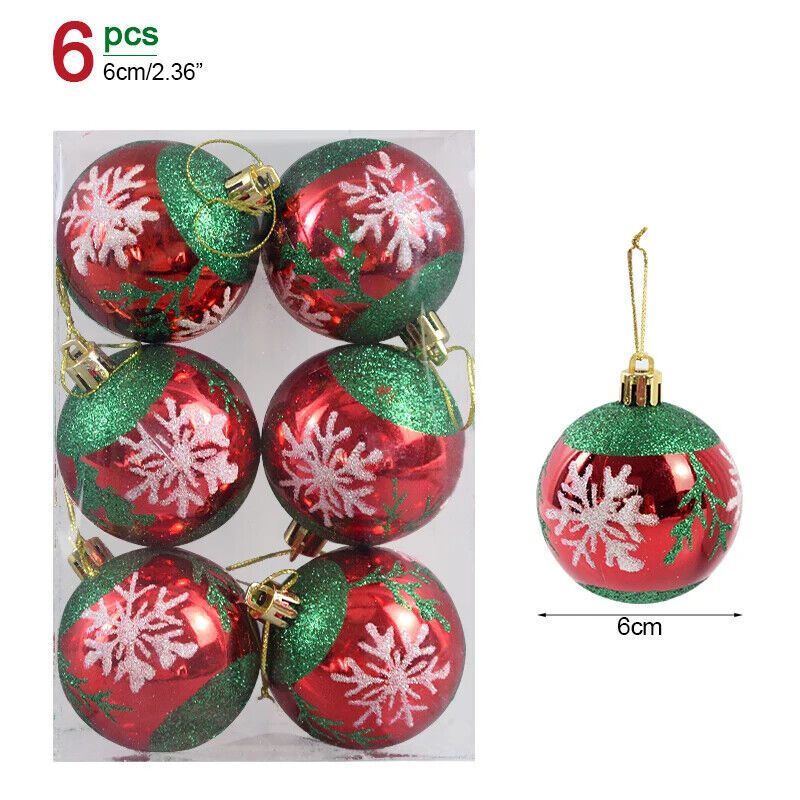 Weihnachtskugeln Weihnachtbaum Kugeln Dekoration für Christbaum Bunt Gold Silber