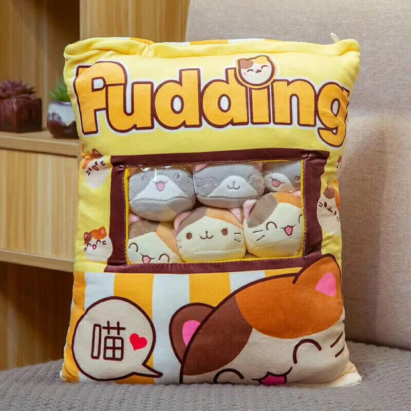 Plüsch-Snacktasche – Süße Mini-Puppen & Kissen im Frucht- und Tierdesign