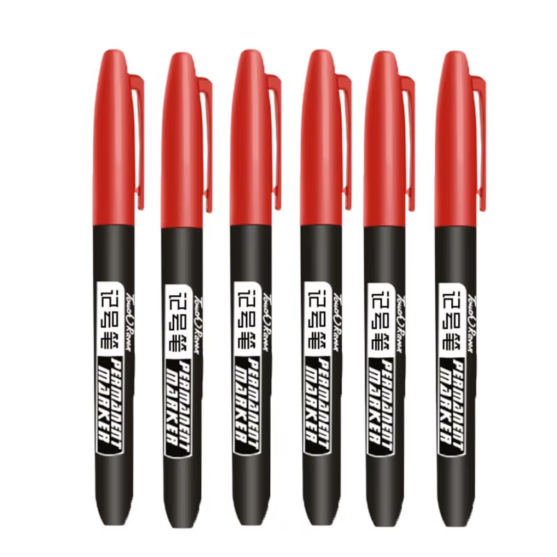 HABO 6-teiliger Permanentmarker Set für Zeichnungen Wasserdichte Tinte