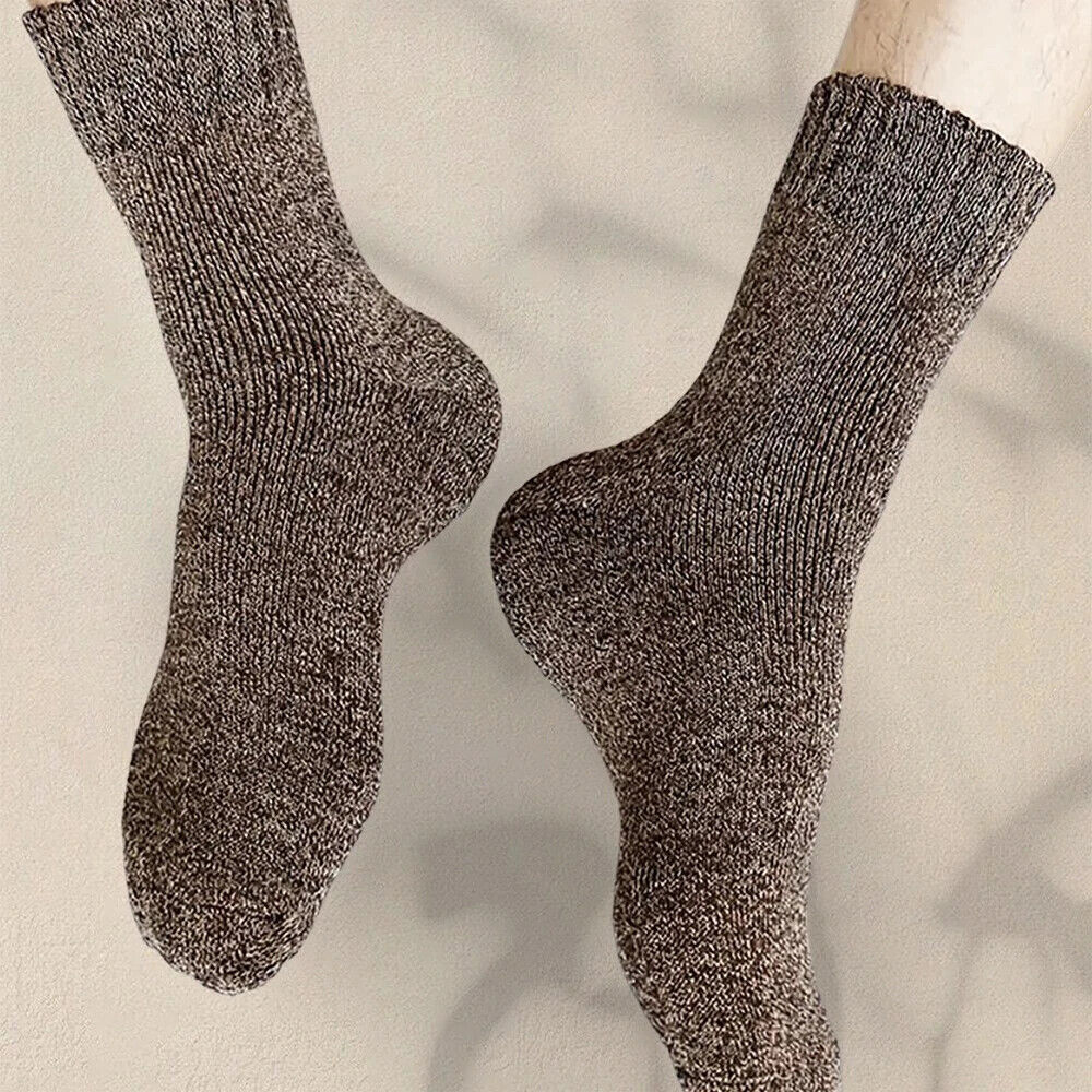 HABO Dicke Woll Socken für Männer – Herbst- und Winterstrümpfe, Crew-Socken