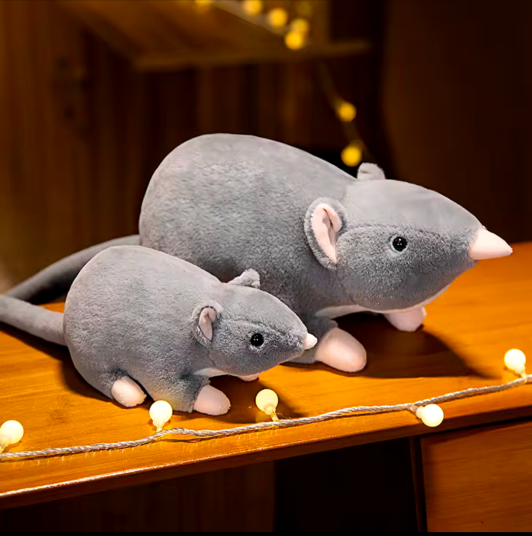 Maus Spitzmaus Kuscheltier Plüschtier Spielzeug für Kinder 32cm Ratte süß